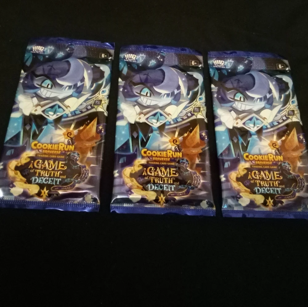 Cookie Run Braverse A Game of Truth and Deceit Booster Pack Factory Sealed x3